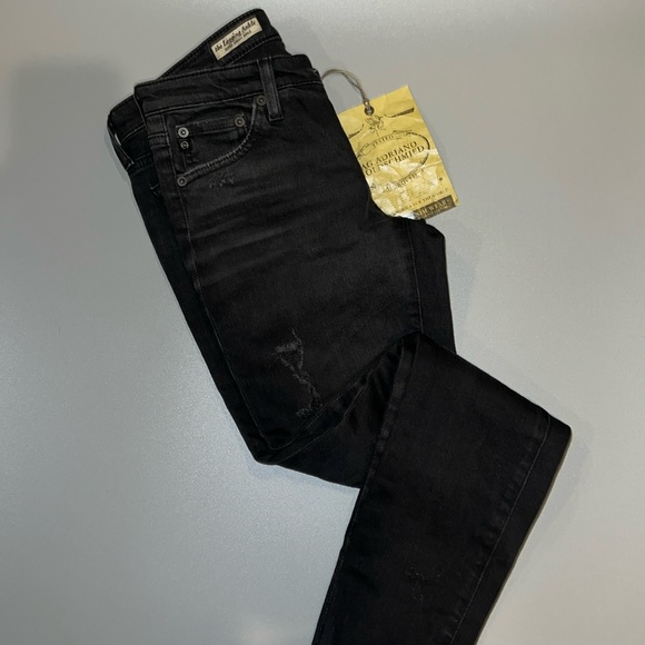 ❤️NWT AG SKINNY ANKLE BLACK JEAN - Picture 6 of 10